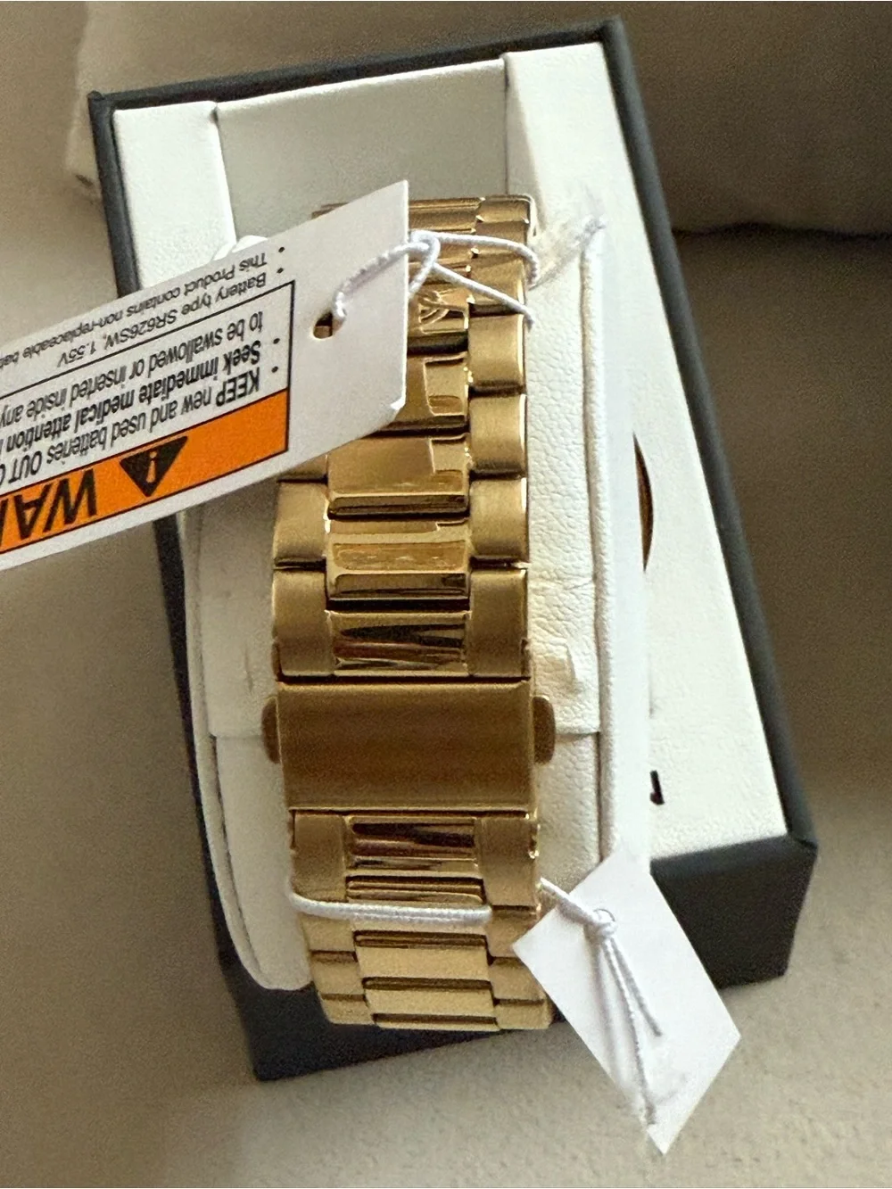 Armitron Men's Gold Tone Black Dial Bracelet Watch